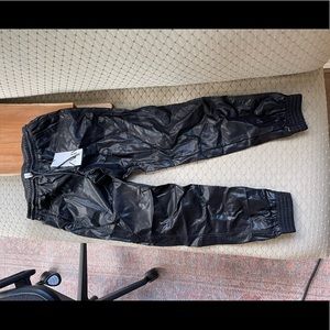 Zara Leather joggers